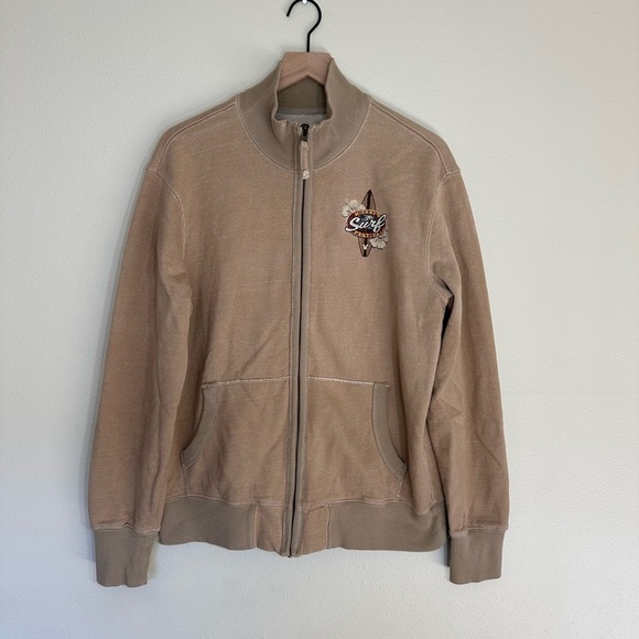 Disney Other - DISNEY Parks “Mickey Surf Festival” Thick Khaki Zip Up